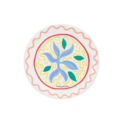Costa Nova Summer Bliss Seaweed Dinner Plates, Set of 6
