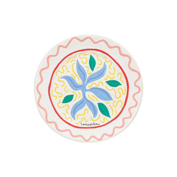 Costa Nova Summer Bliss Seaweed Dinner Plates, Set of 6