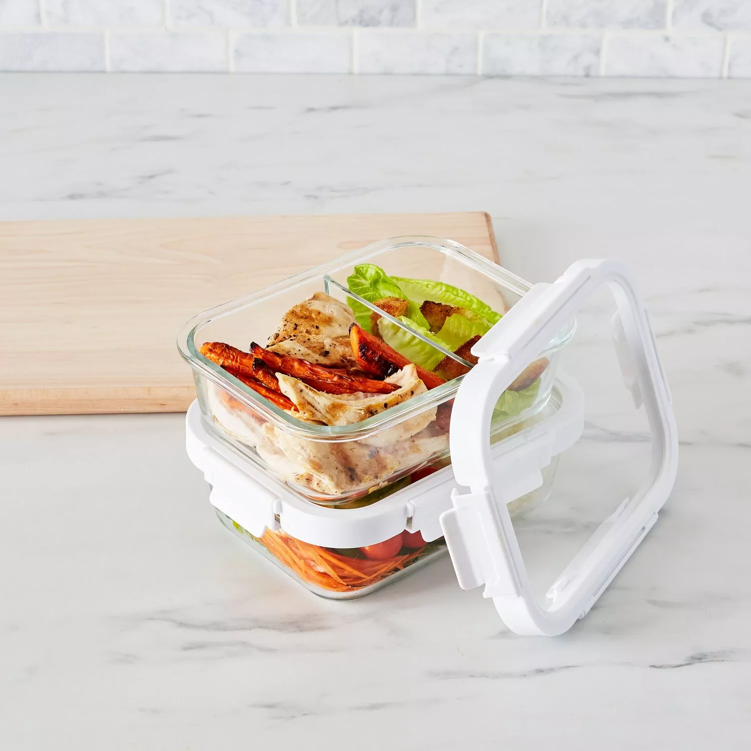 Glass Meal Prep Containers Glass Food Storage Containers with Lids - China Glass  Container and Glass Food Container price