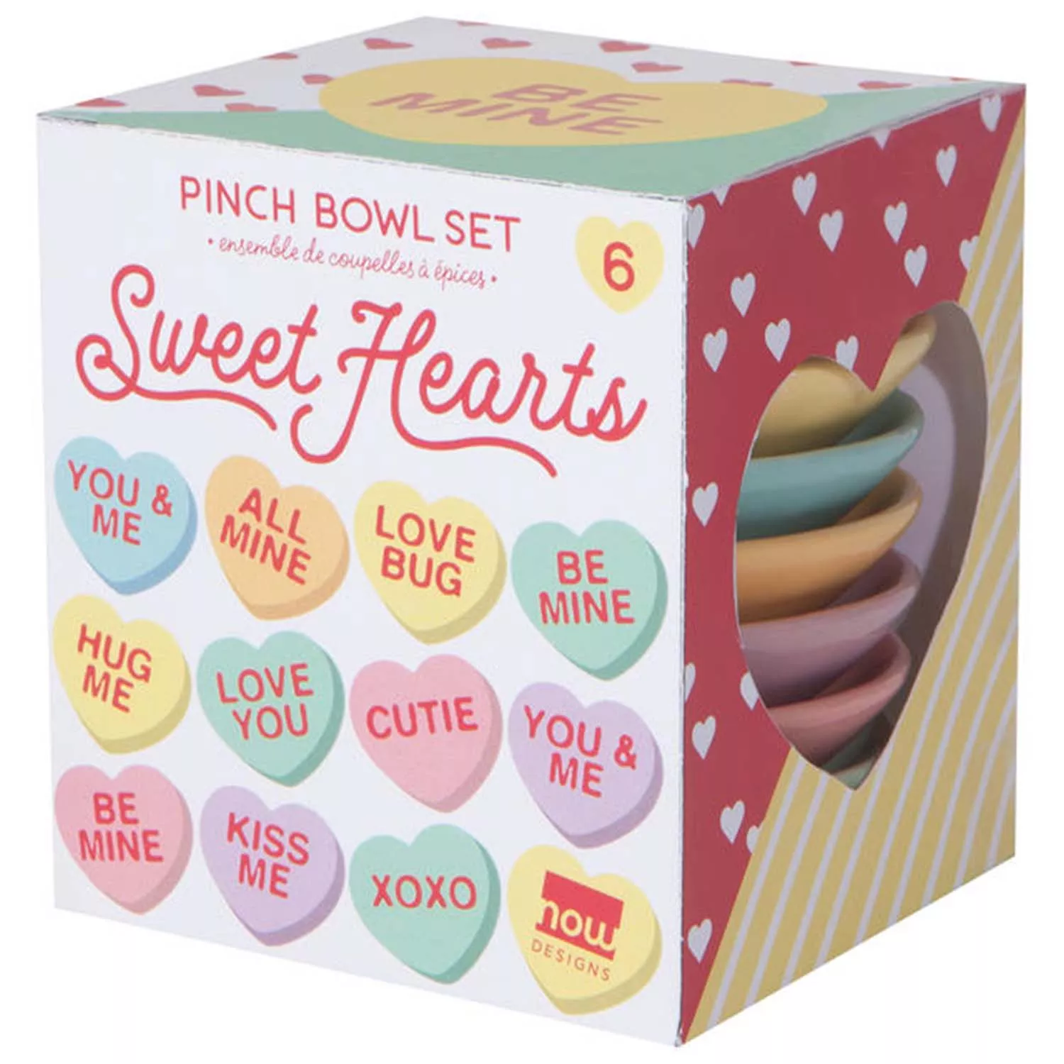 Sweet Hearts Pinch Bowls, Set of 6