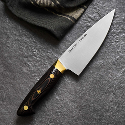 Bob Kramer 6&#34; Carbon Steel Chef&#8217;s Knife by Zwilling J.A. Henckels