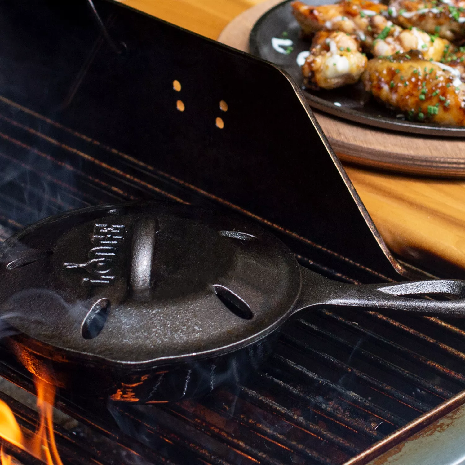 Lodge Cast Iron Smoker Skillet, 6.5"