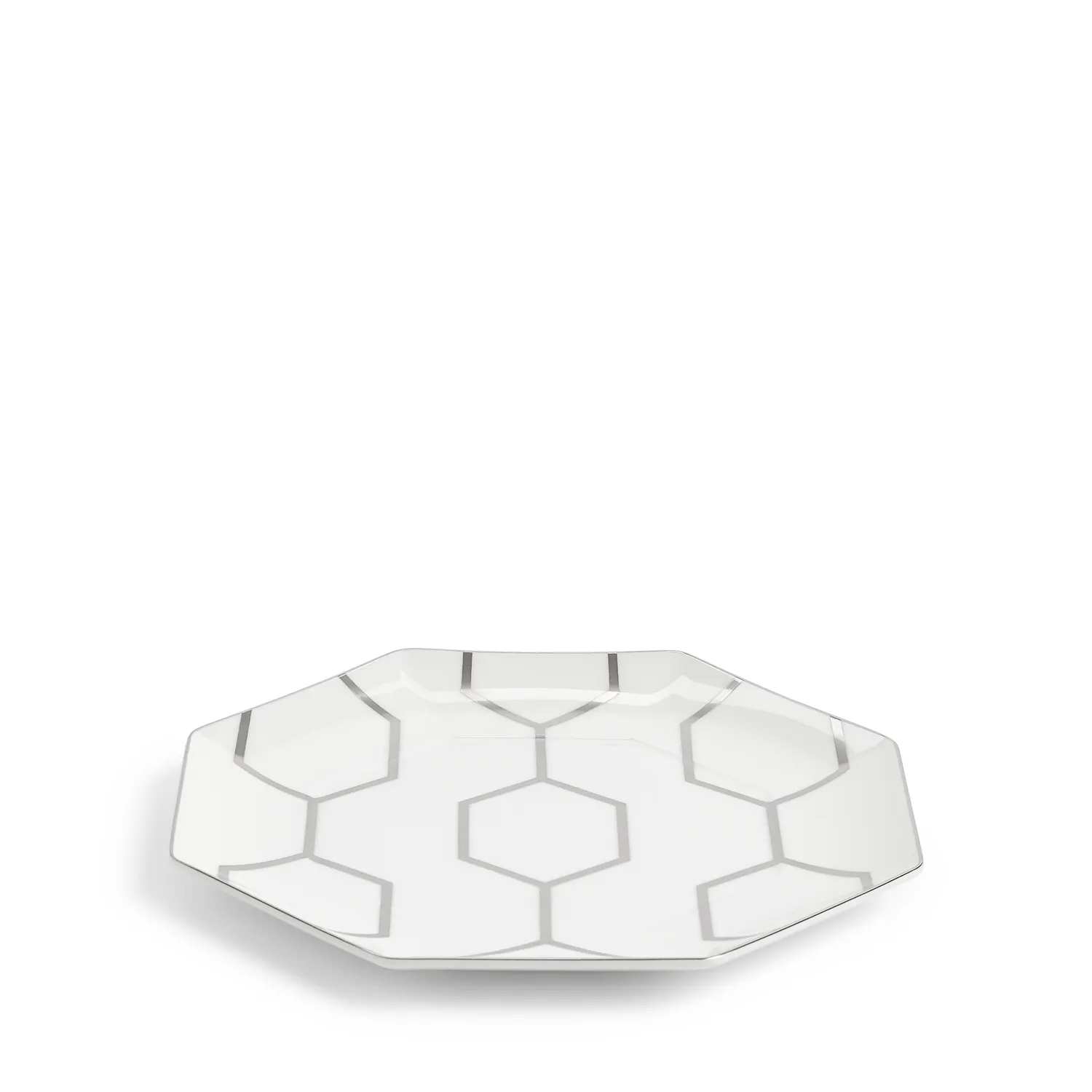 Wedgwood Gio Platinum Octagonal Salad Plate