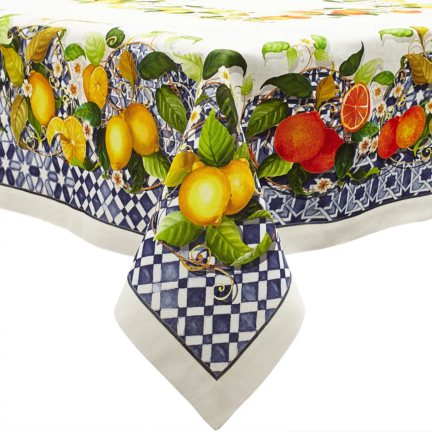 Sur La Table Castello Citrus Tablecloth, 67&#34; x 67&#34;