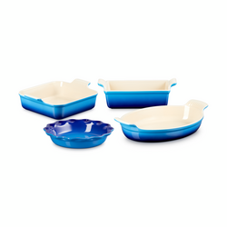 Le Creuset Stoneware 4-Piece Heritage Bakeware Set Thanksgiving will never be the same