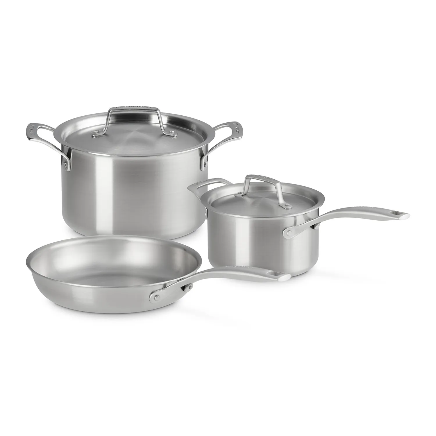 Le Creuset Essential Stainless Steel 5-Piece Cookware Set