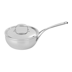 Demeyere Atlantis7 Stainless Steel Saucier with Lid Demeyere Atlantis cookware is as good as it gets