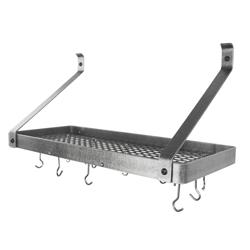 Enclume Gourmet Hammered Steel Deep Bookshelf Wall Racks