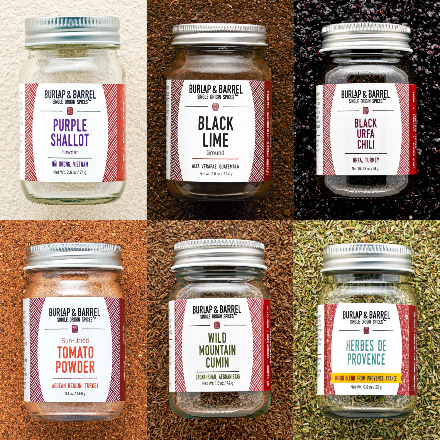 Burlap & Barrel Culinary Spice Set, Set of 6