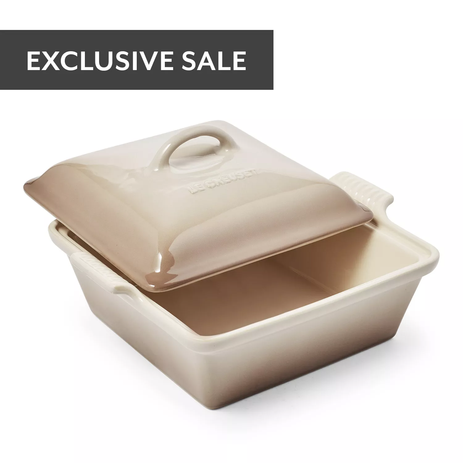 Le Creuset Heritage Square Baking Dishes - Set of 2 - White