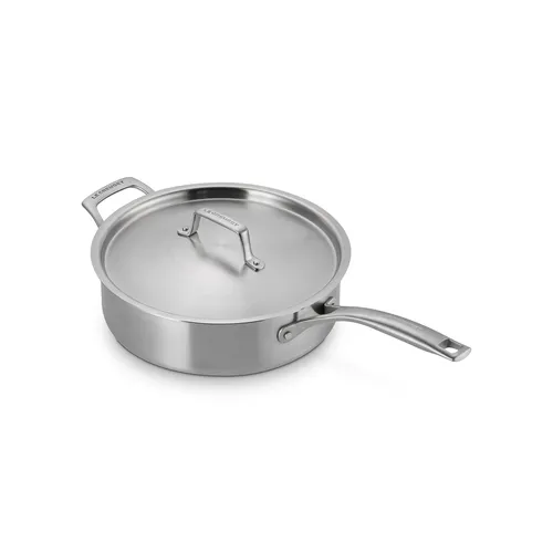 Le Creuset Essential Stainless Steel Sauté Pan, 4.5 qt.