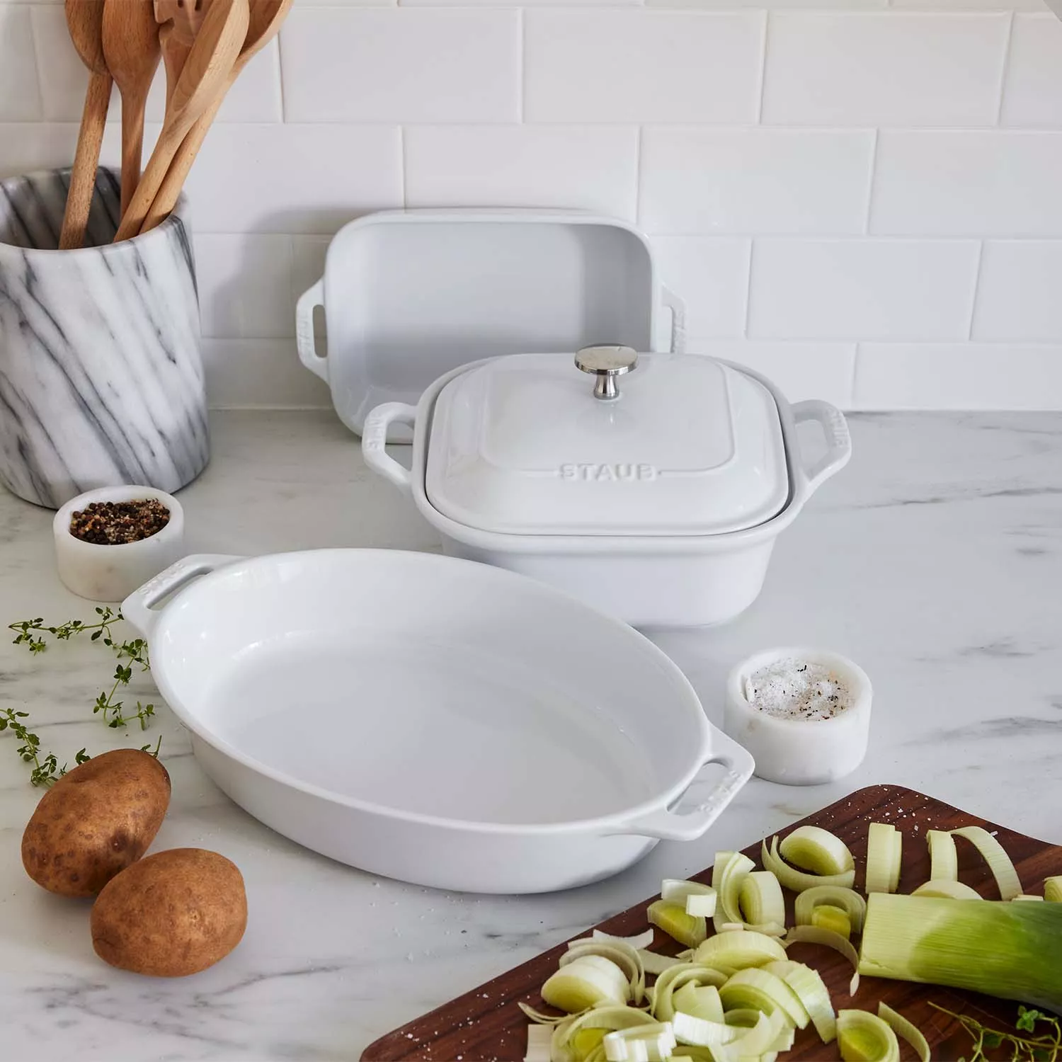 Staub Stoneware 4-Piece Baking Dish Set