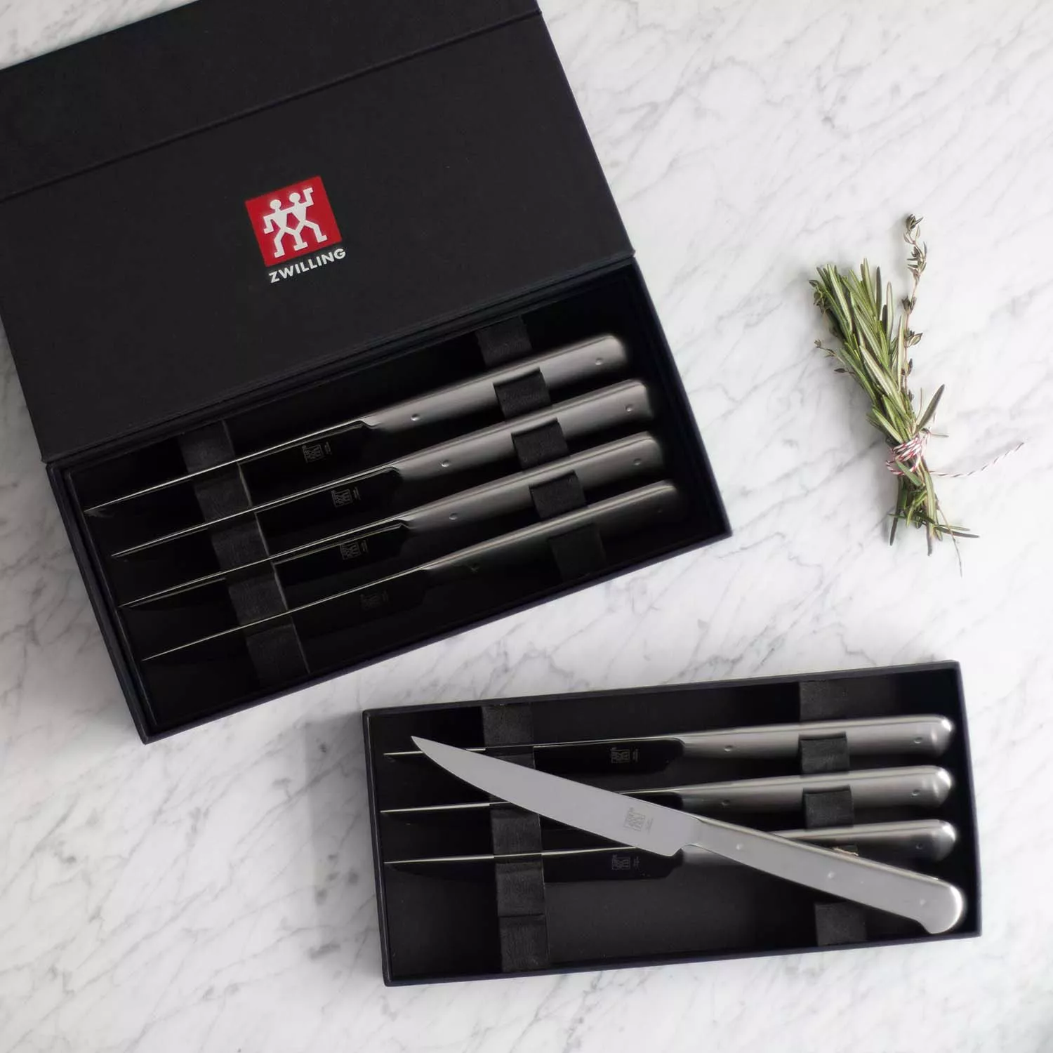 Zwilling J.A. Henckels Stainless Steel 8-Piece Steak Knife Set with Wood  Presentation Case