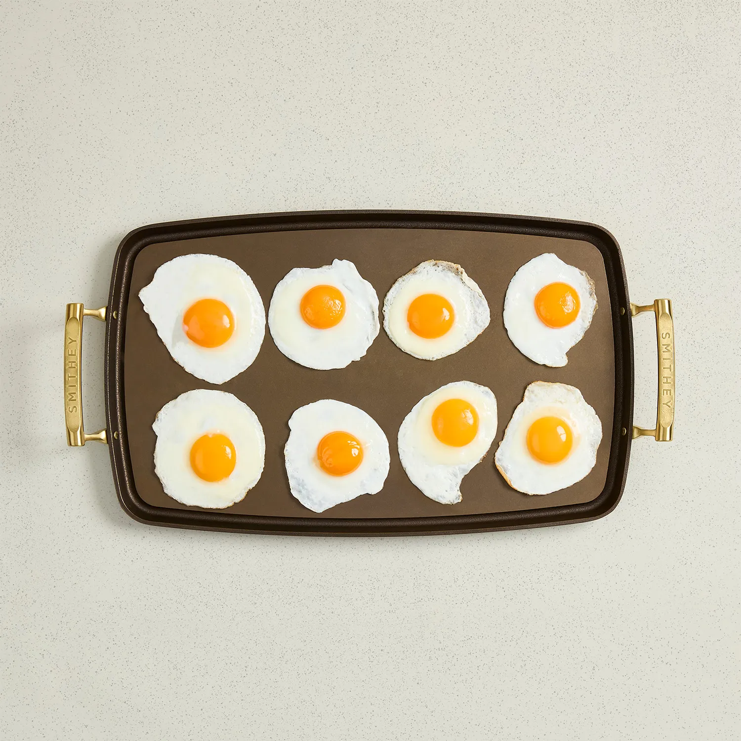 Smithey Polished Cast Iron Double Burner Griddle, 19.5"x12"