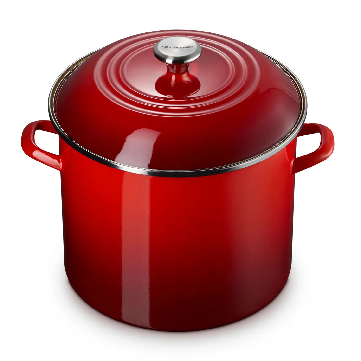 Le Creuset Enameled Steel Stockpot with Stainless Steel Knob, 16 qt.