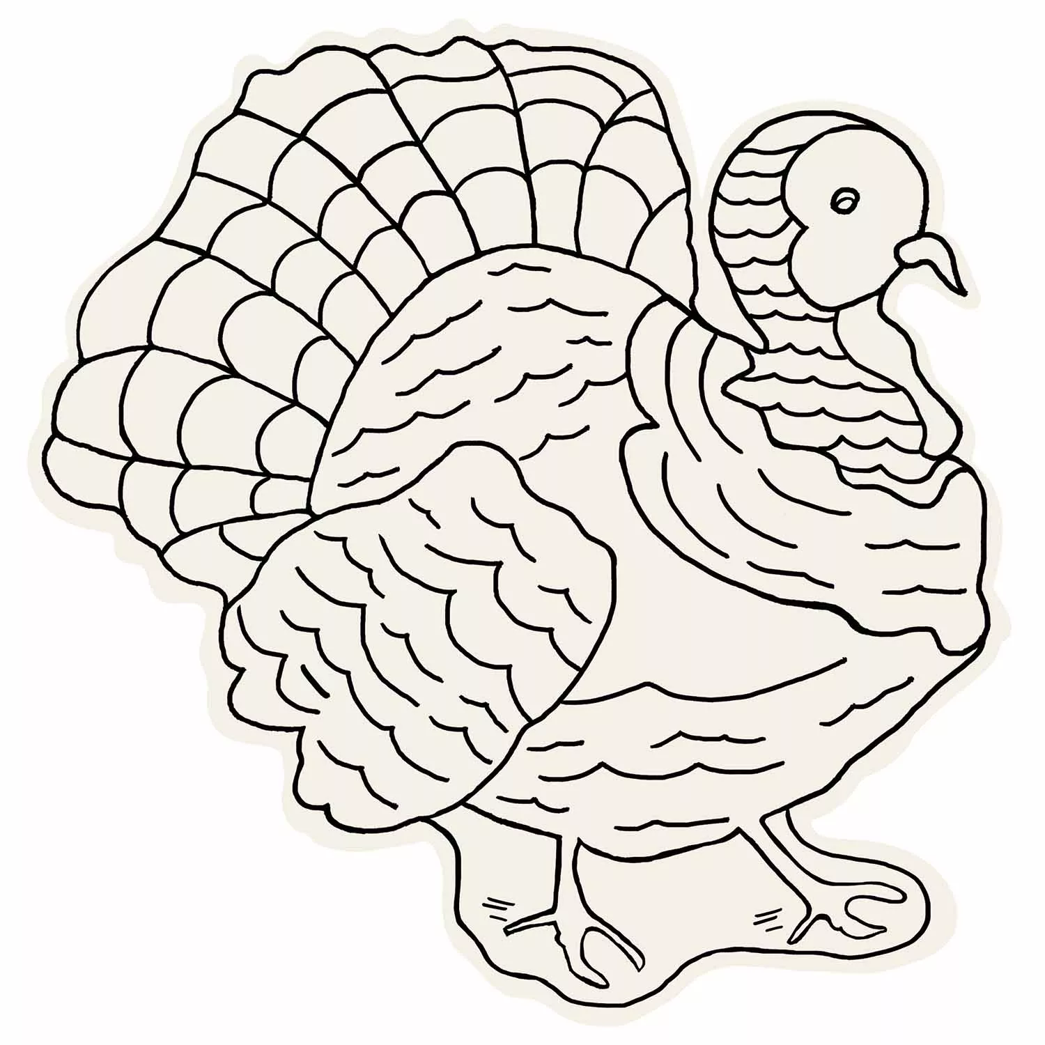 Sur La Table Thanksgiving Jacquard Turkey Kitchen Towel