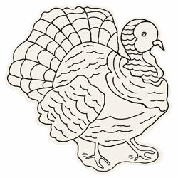 Sur La Table Color-In Turkey Placemats, Set of 12