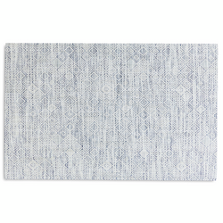 Chilewich Blue Mosaic Floor Mat, 36" x 23" Color and texture fit perfectly with the powder room decor- practical yet beautiful product!