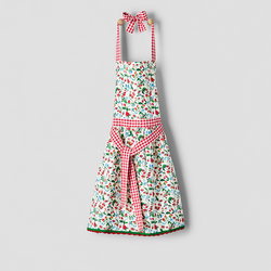 Sur La Table Wild Strawberry Apron Even as it hangs on the wall waiting to be worn, this apron is a lovely, elegant addition to the kitchen decor as well as being charming and useful when worn