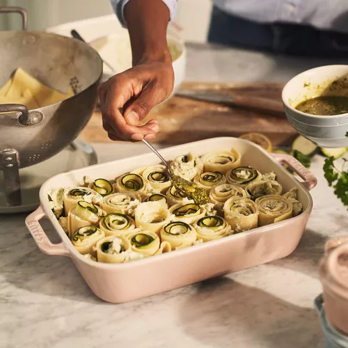 Staub Pastel Macaron Stoneware 2-Piece Rectangular Baker Set