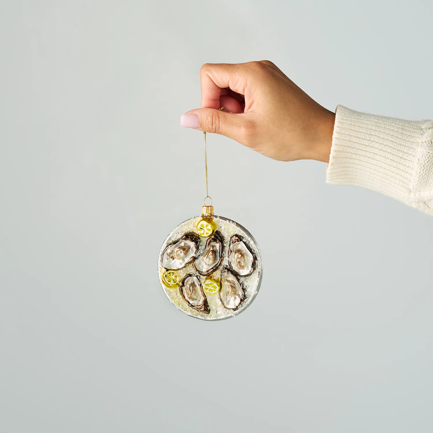 Sur La Table Oyster Platter Ornament, 4"