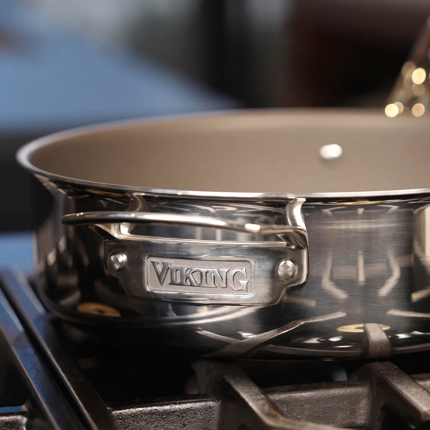 Viking PureGlide Pro 3-Ply Sauté Pan with Glass Lid, 4.5 qt.