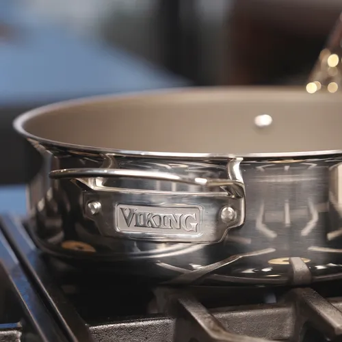 Viking PureGlide Pro 3-Ply Sauté Pan with Glass Lid, 4.5 qt.