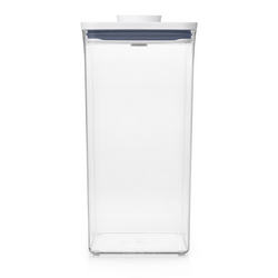 OXO Good Grips Big Square Tall POP Container 6 Qt. Saves so much space for our stuff that we use on the regular and the container that they come in