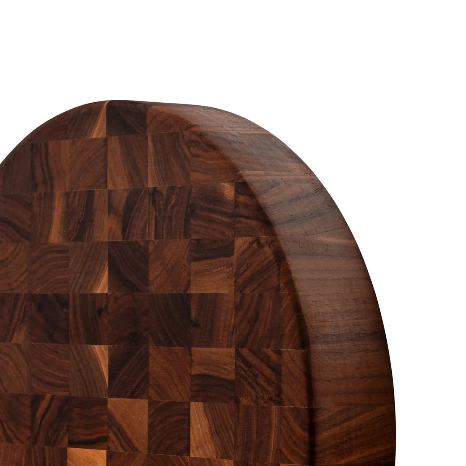 John Boos Walnut End-Grain Reversible Round Chopping Block, 18" x 3"