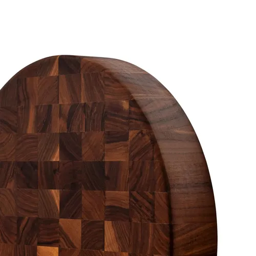 John Boos Walnut End-Grain Reversible Round Chopping Block, 18" x 3"