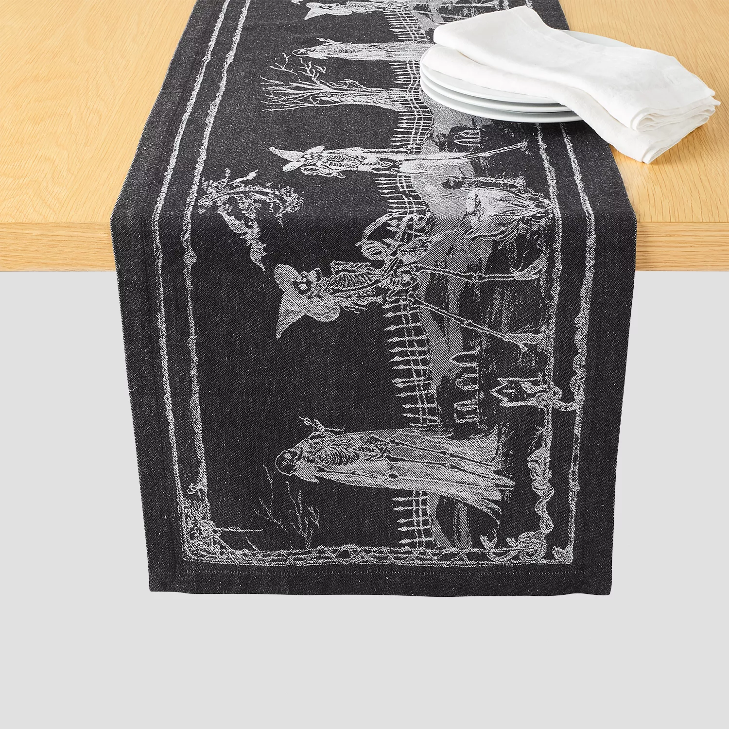 Sur La Table Halloween Jacquard Runner