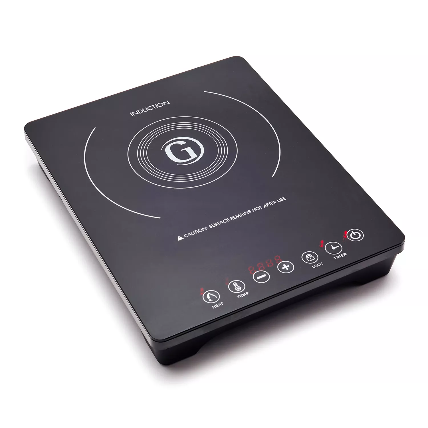 Good Housekeeping Smart Induction Cooktop withProbe & 10 Pan ,Chili