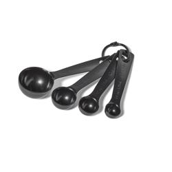 Sur La Table Black Measuring Spoons, Set of 4
