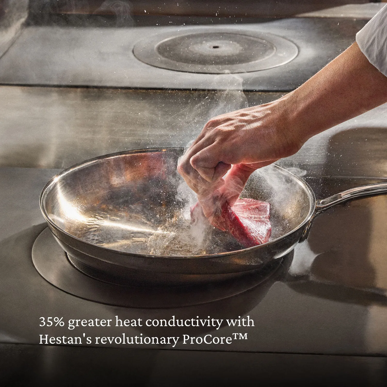 Hestan ProBond Luxe Stainless Steel Skillet with Lid, 11"