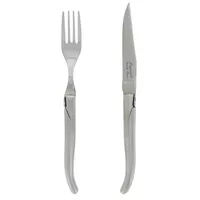 French Home Laguiole Stainless Steel Steak Knives & Forks, Set of 8
