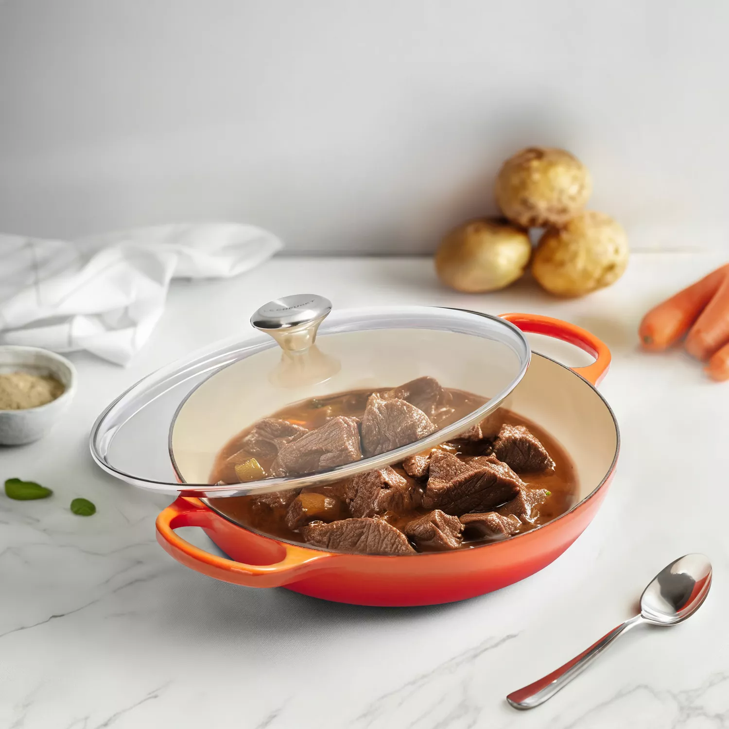 Le Creuset Buffet Casserole with Glass Lid, 3.5 qt.