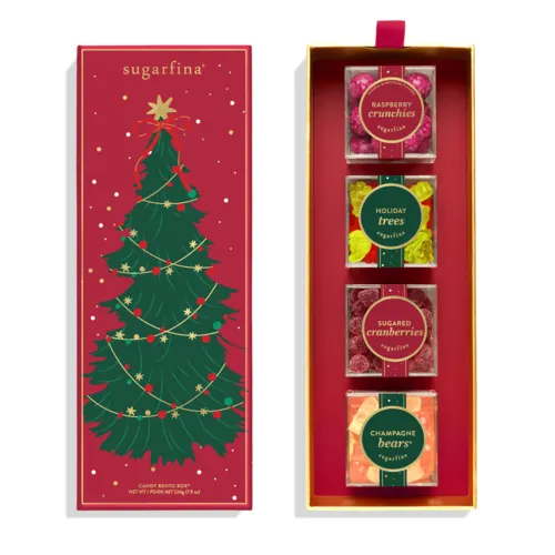 Sugarfina Christmas Tree Bento Box, Set of 4