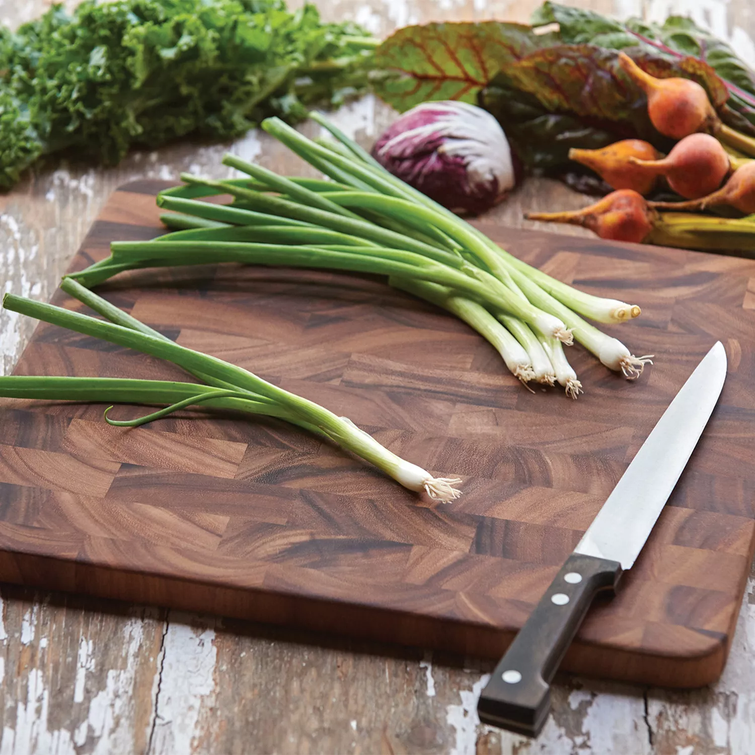 Ironwood Acacia End-Grain Cutting Board, 14" X 16"