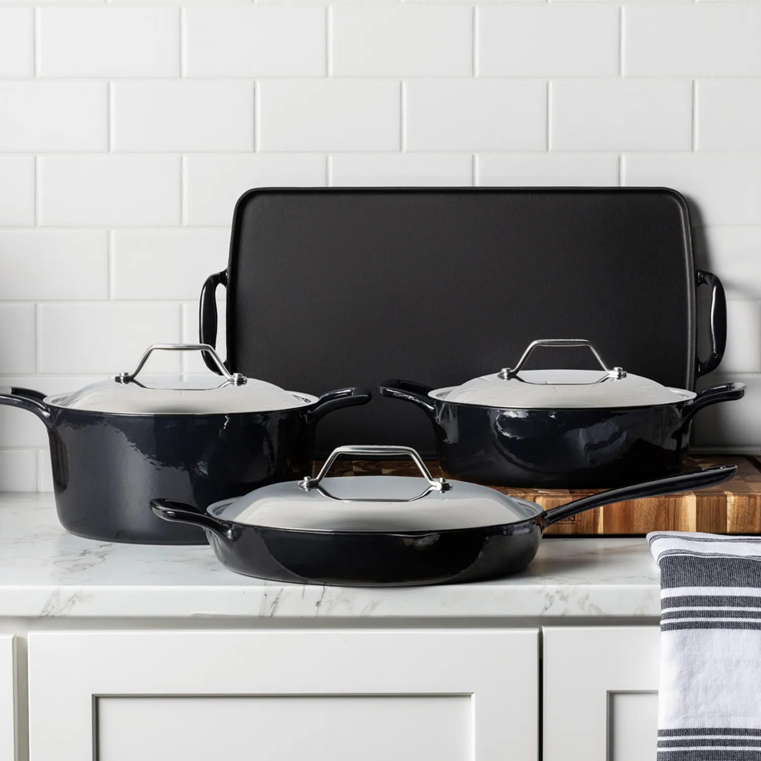 All-Clad Enameled Cast Iron Braiser, 4 qt. 