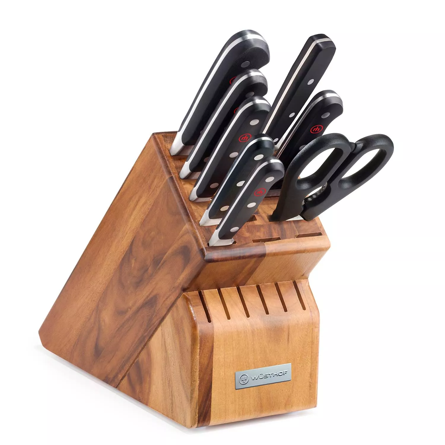 Wüsthof Classic 9-Piece Starter Knife Block Set, Acacia