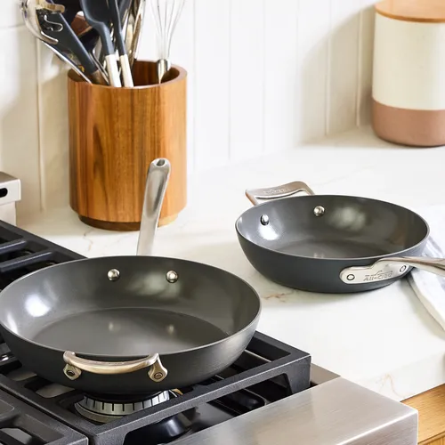 All-Clad HA1 Ceramic Nonstick Set of 2 Skillets, 8.5" & 10.5"