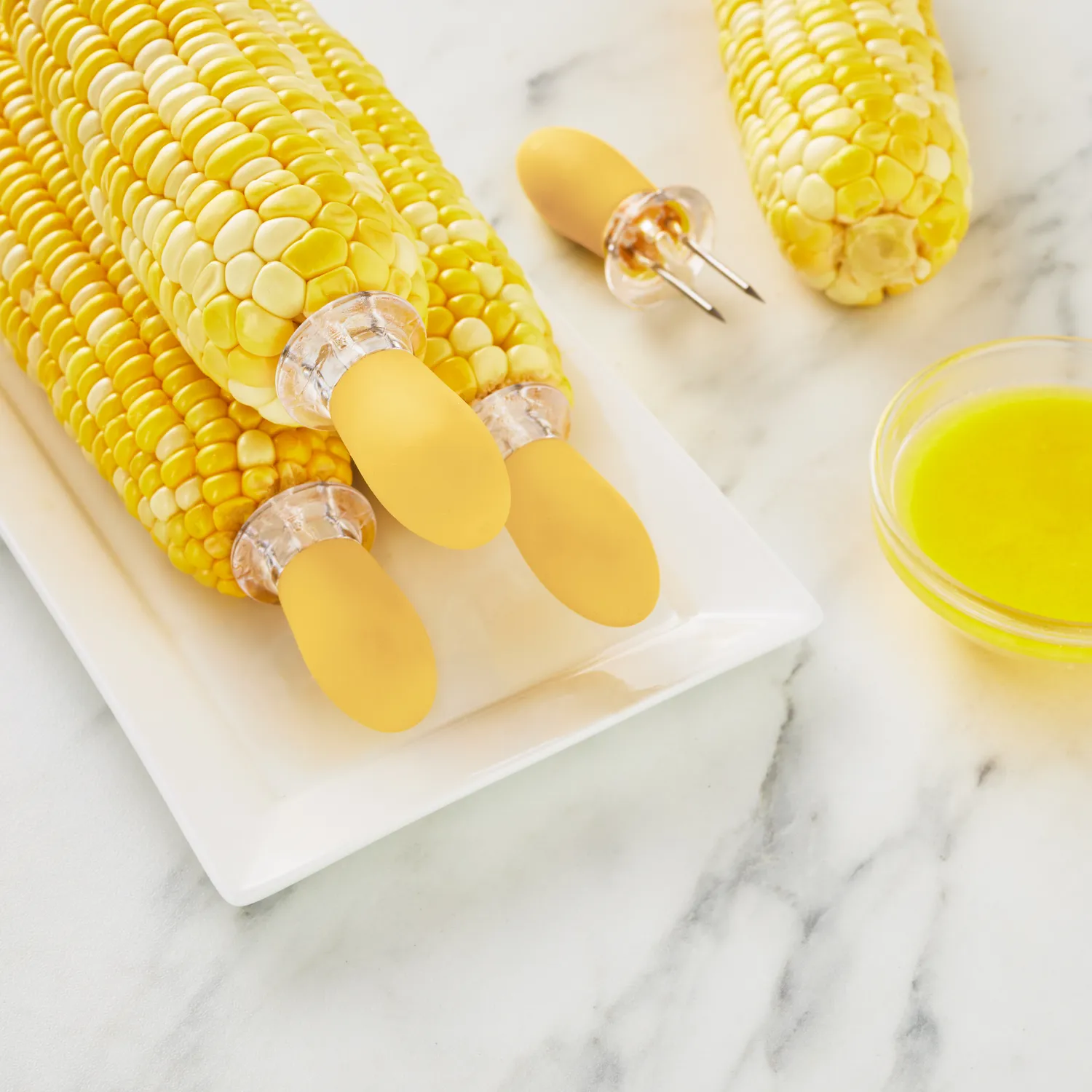 Sur La Table Interlocking Corn Holders, Set of 4