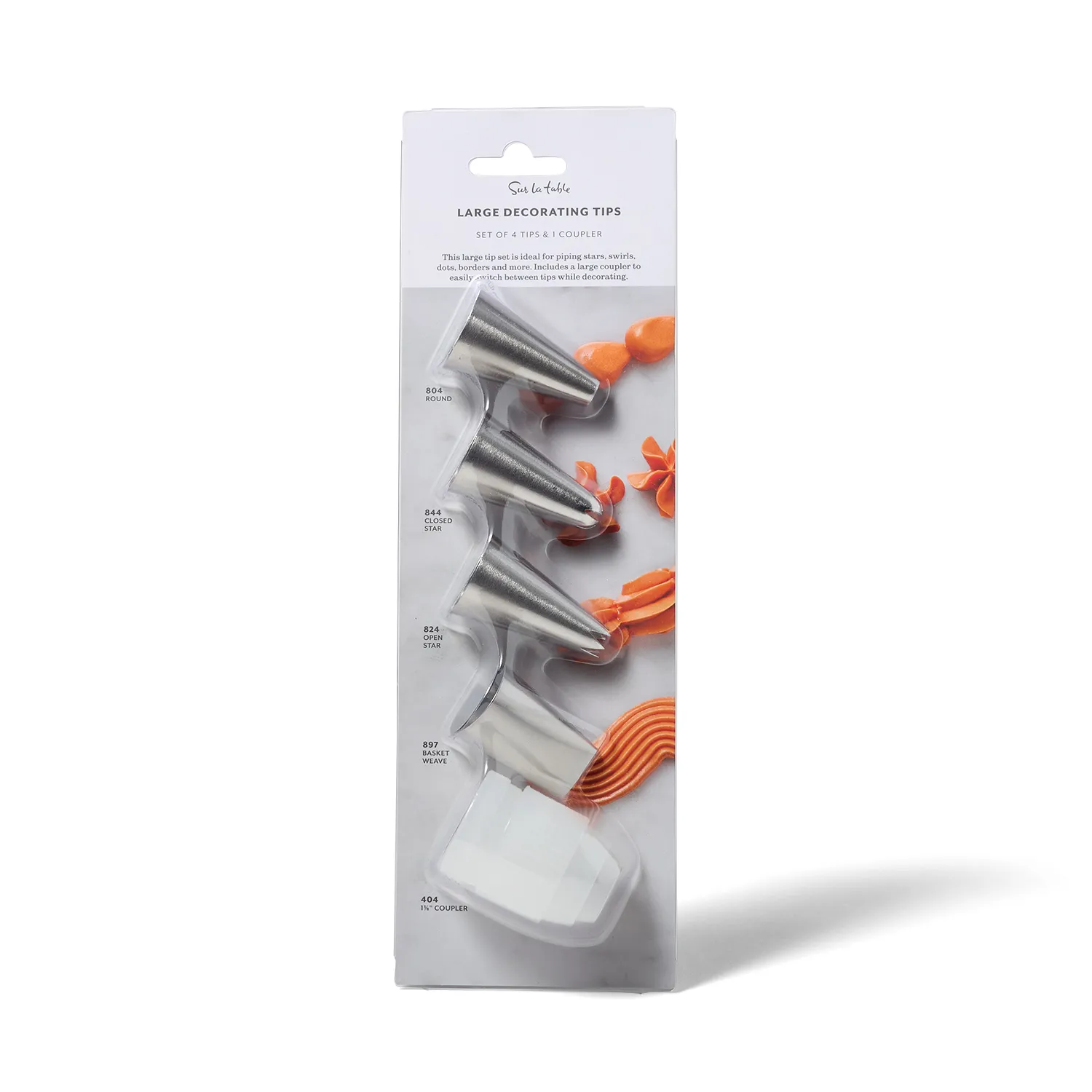 Sur La Table Border Decorating Tips, Set of 5