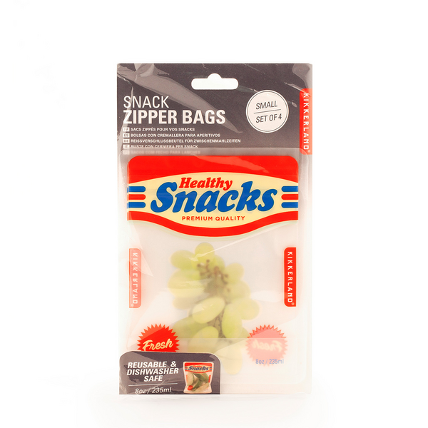 Kikkerland Snack Zipper Bags, Set of 4