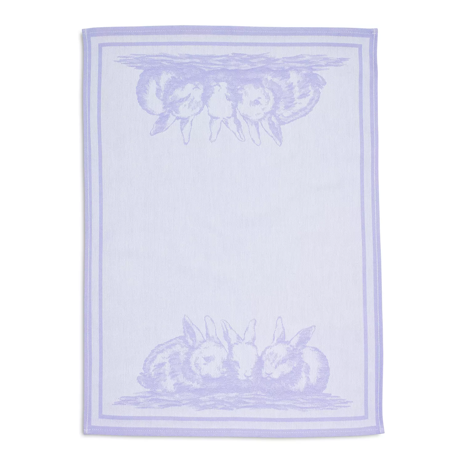 Sur La Table Purple Bunny Jacquard Towel, 27.5&#34; x 19.5&#34;