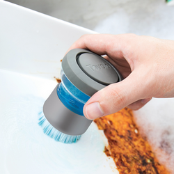 Tovolo Twist N&#8217; Scrub Soap-Dispensing Palm Brush