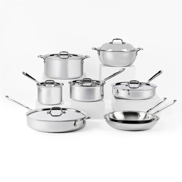 All-Clad D3 Stainless Steel 14-Piece Cookware Set