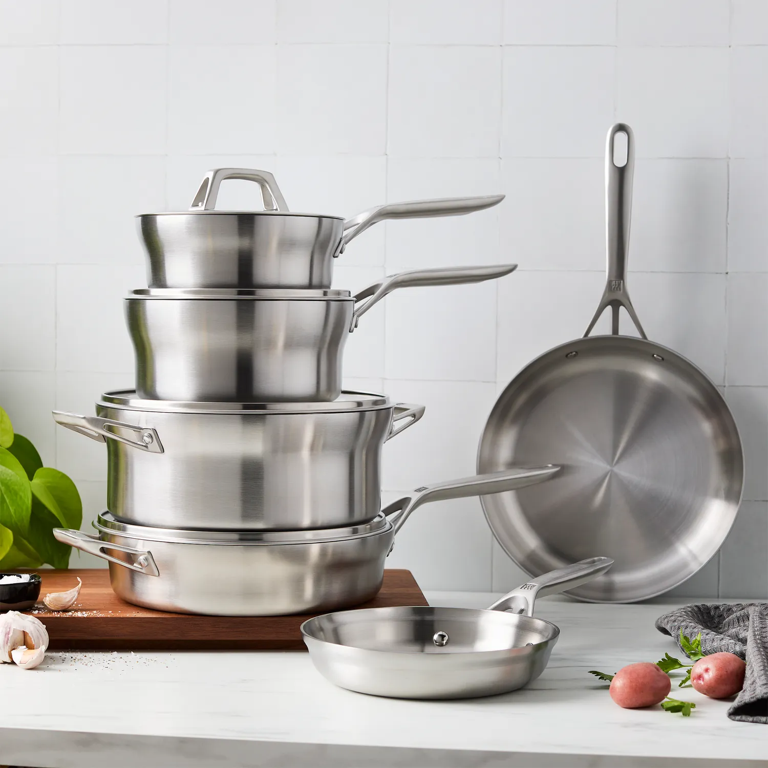Zwilling Motion Stainless Steel 10-Piece Cookware Set