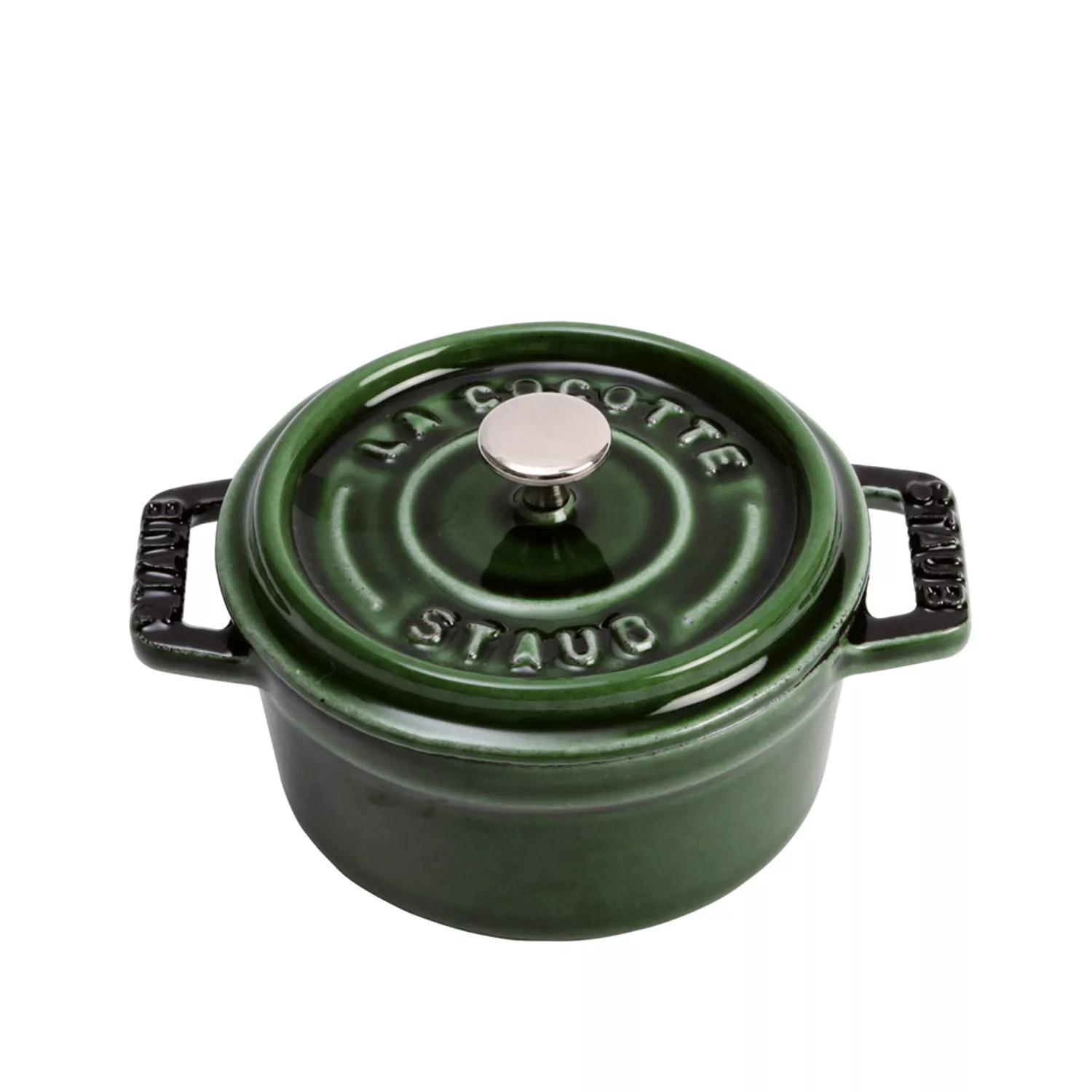 Staub Cast Iron - Round Cocottes 5.5 qt, Round, Cocotte, Basil