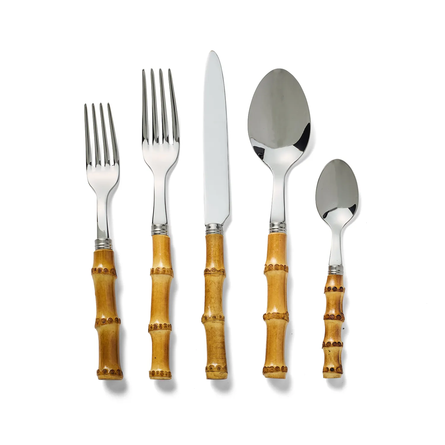 Sabre Panda Bamboo 5-Piece Flatware Set